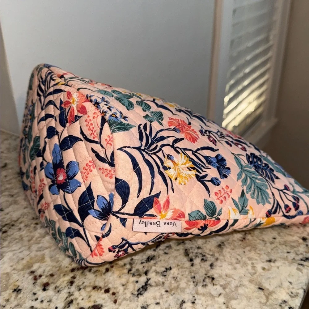 Vera Bradley Quilted Tote Bag in Paradise Coral
